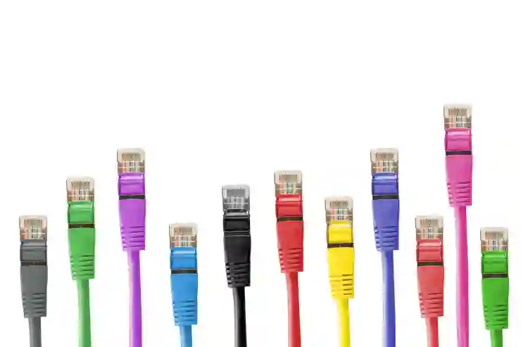 RJ45 랜선 만들기 다이렉트 및 크로스 케이블 색상 배열